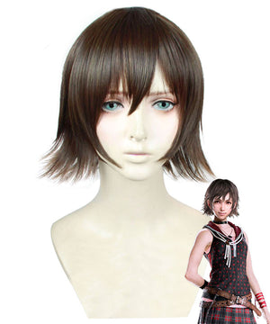 Final Fantasy XV Iris Amicitia Red brown Cosplay Wig