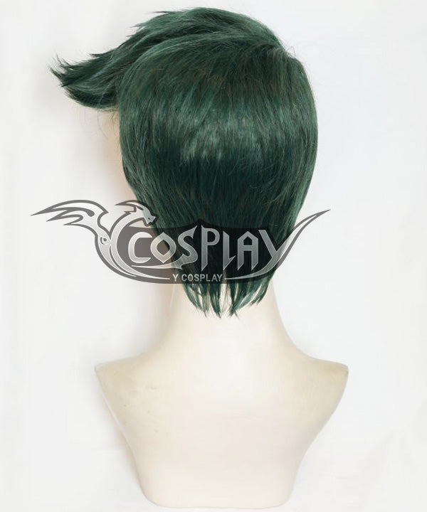 JoJo's Bizarre Adventure: Diamond Is Unbreakable Rohan Kishibe Deep Green Cosplay Wig