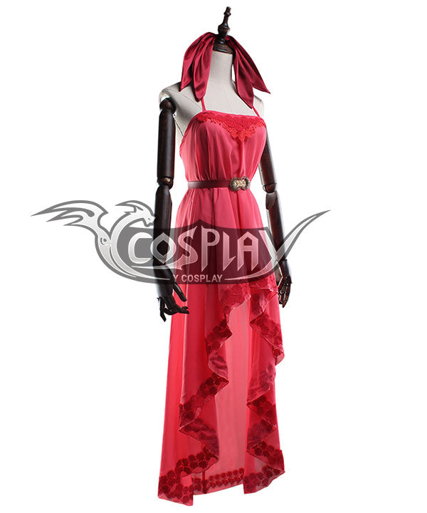 Final Fantasy VII Remake FF7 Aerith Gainsborough Pink Cosplay Costume