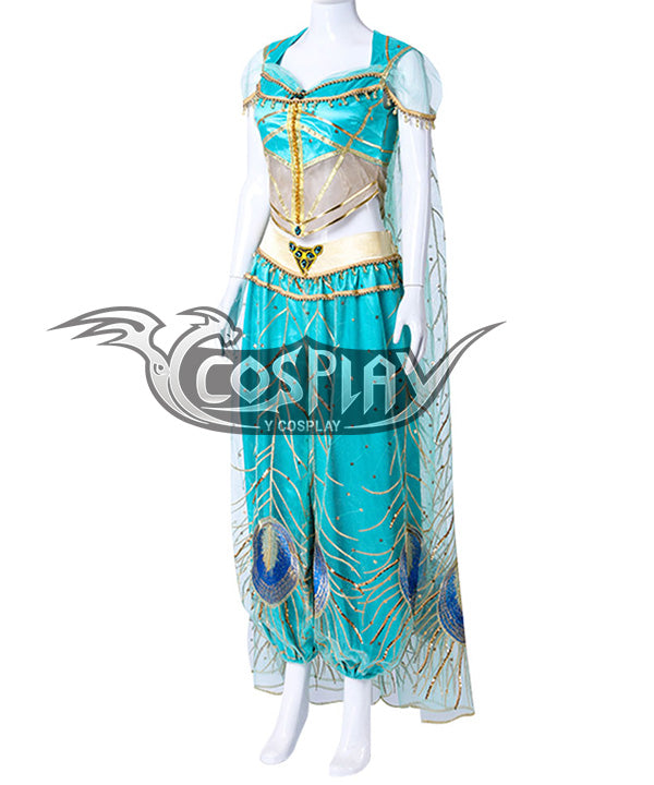 Disney 2019 ALADDIN Princess Jasmine Cosplay Costume
