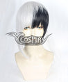Dr.Stone Gen Asagiri Black White Cosplay Wig