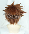 Kingdom Hearts III Sora Brown Yellow Cosplay Wig