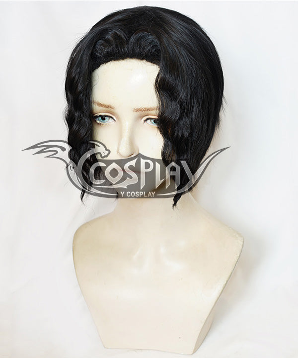 Demon Slayer: Kimetsu No Yaiba Muzan Kibutsuji Black Cosplay Wig