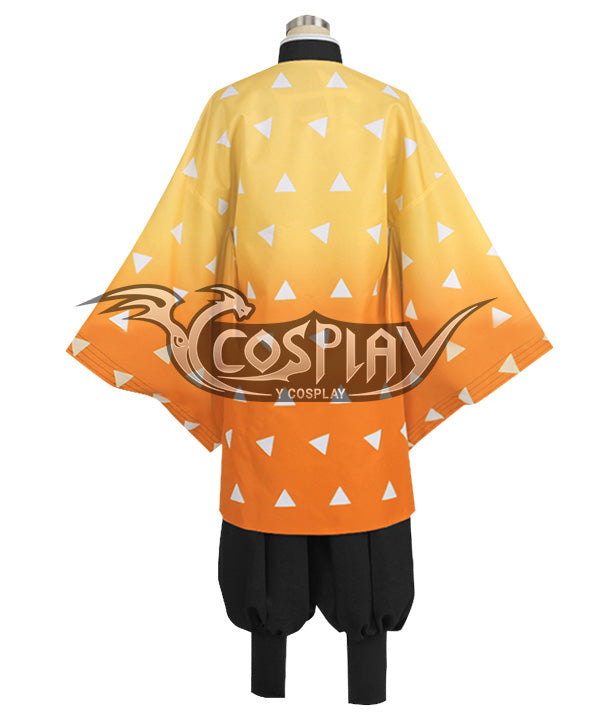 Demon Slayer: Kimetsu No Yaiba Agatsuma Zenitsu Cosplay Costume
