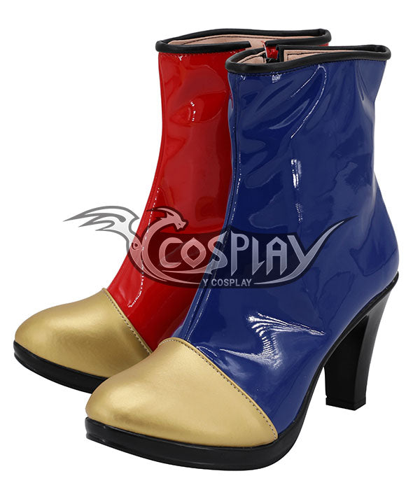 Dragon Ball Fighter Z Android 21 Red Blue Shoes Cosplay Boots