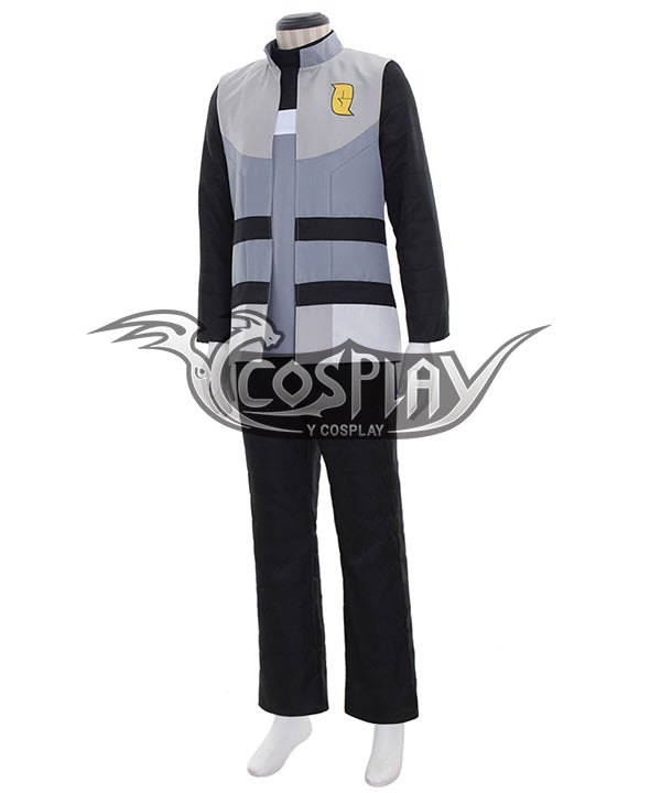 Pokemon Galactic Boss Cyrus Cosplay Costume