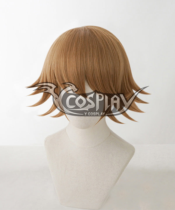 Danganronpa: Trigger Happy Havoc Chihiro Fujisaki Brown Cosplay Wig