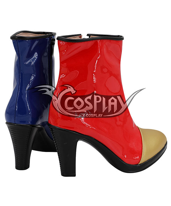 Dragon Ball Fighter Z Android 21 Red Blue Shoes Cosplay Boots