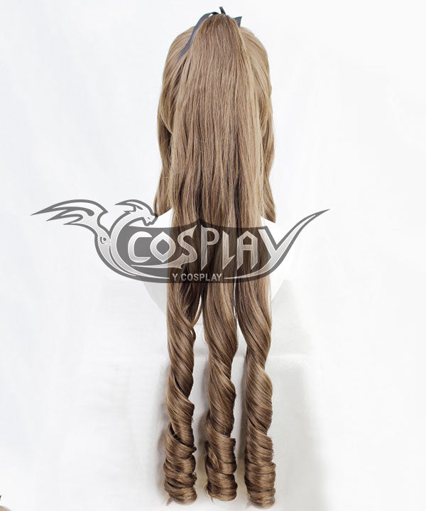 Final Fantasy VII Remake FF7 Aerith Gainsborough Formal Brown Cosplay Wig