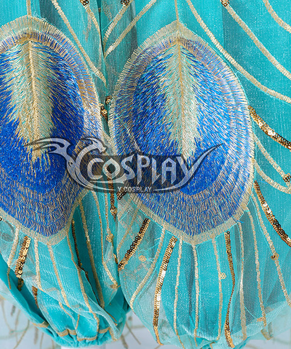 Disney 2019 ALADDIN Princess Jasmine Cosplay Costume