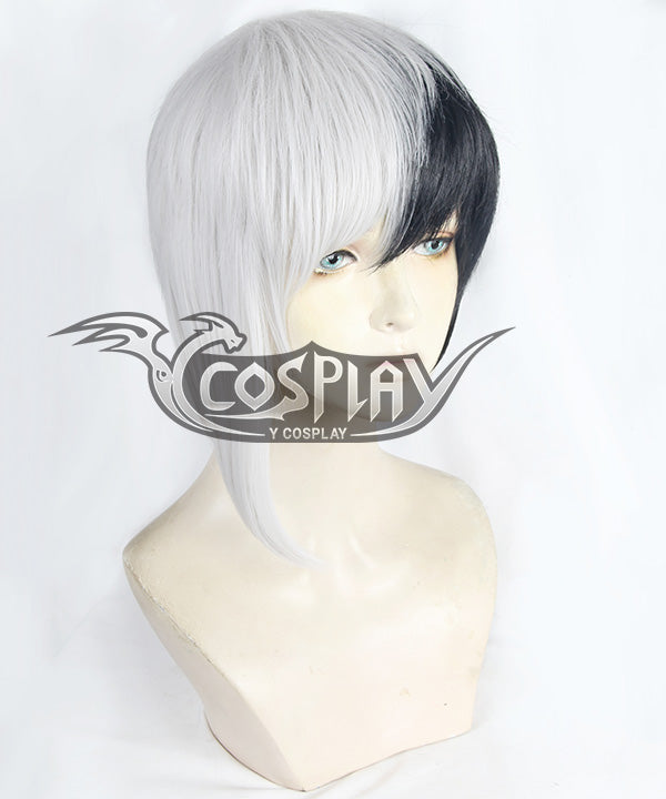 Dr.Stone Gen Asagiri Black White Cosplay Wig
