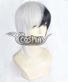 Dr.Stone Gen Asagiri Black White Cosplay Wig