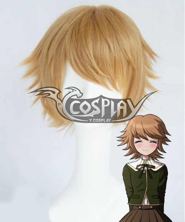 Danganronpa: Trigger Happy Havoc Chihiro Fujisaki Brown Cosplay Wig