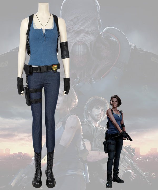 Resident Evil 3 Remake Jill Valentine Cosplay Costume - Ycosplay