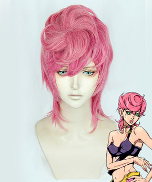JoJo's Bizarre Adventure: Vento Aureo Golden Wind Trish Una Pink Cosplay Wig