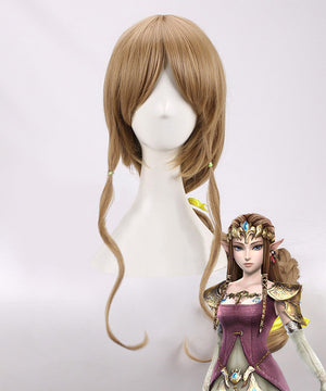 The Legend Of Zelda Zeruda No Densetsu Twilight Princess Princess Of Hyrule Zelda Zeruda Hime Brown Cosplay Wig