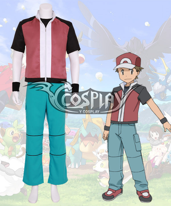 Pok¨¦mon Champion Red Cosplay Costume