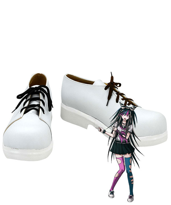 Danganronpa 2: Goodbye Despair Ibuki Mioda White Cosplay Shoes