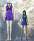 Final Fantasy VII Remake FF7 Tifa Lockhart Purple Cosplay Costume