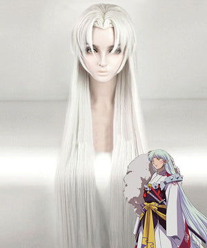 Inuyasha Sesshomaru Silver White Cosplay Wig