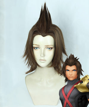 Kingdom Hearts Birth by Sleep Terra Brown Cosplay Wig