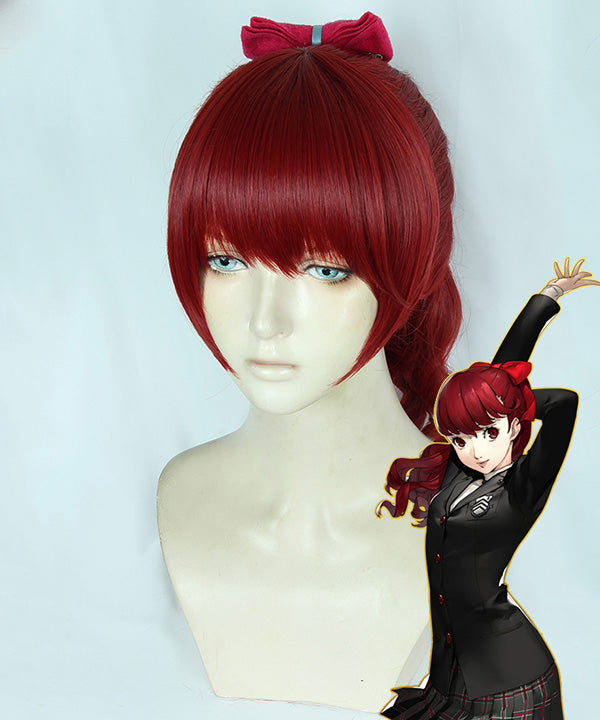 Persona 5 the Royal Kasumi Yoshizawa Red Cosplay Wig