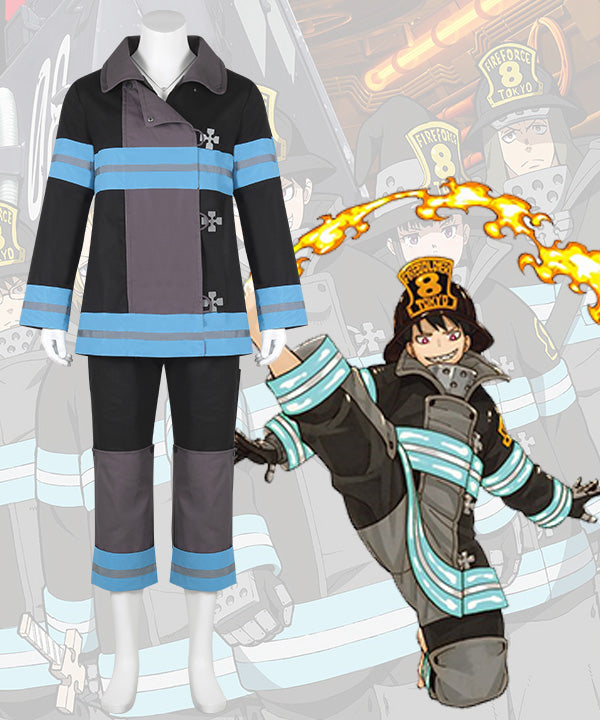 Fire Force Enen no Shouboutai Shinra Kusakabe Battle Suit Cosplay Costume