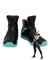 Valorant Jett Black Blue Cosplay Shoes