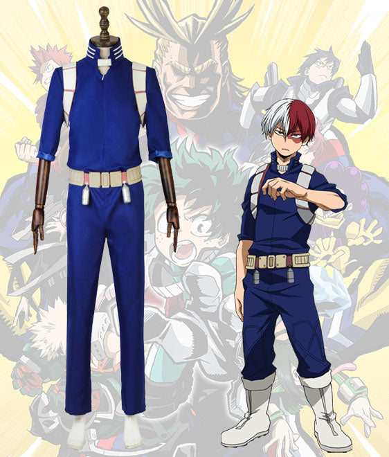 My Hero Academia Boku No Hero Akademia Shoto Todoroki Battle Suit Cosplay Costume
