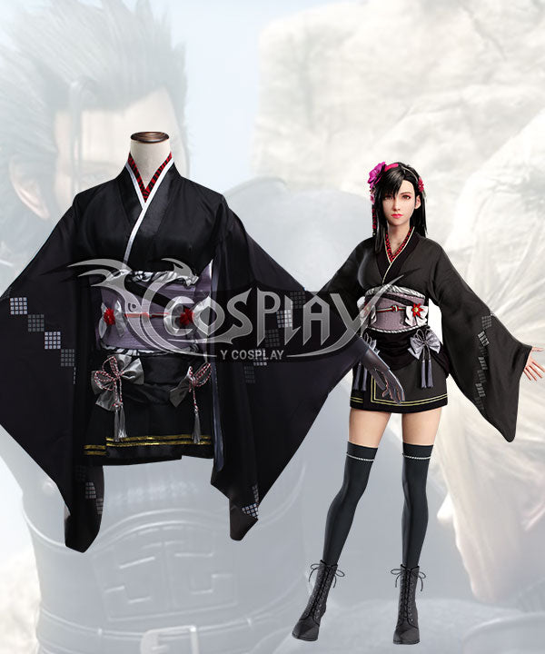 Final Fantasy VII Remake Tifa Lockhart Exotic Kimono Cosplay Costume