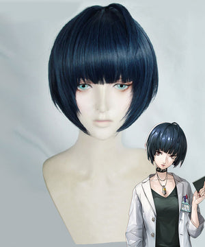 Persona 5 Tae Takemi Deep Blue Cosplay Wig