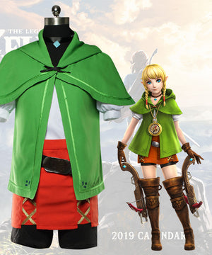 The Legend Of Zelda: Breath Of The Wild Hyrule Warriors Linkle Cosplay Costume