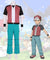 Pok¡§|mon Champion Red Cosplay Costume