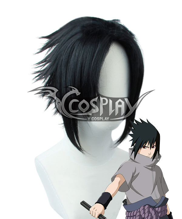 Naruto Sasuke Uchiha Black Cosplay Wig