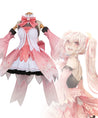 Vocaloid Hatsune Miku Sakura Miku Pink Dress Cosplay Costume