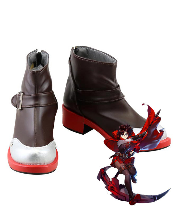 RWBY Volume 7 Ruby Rose Black Shoes Cosplay Shoes