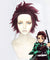 Demon Slayer: Kimetsu No Yaiba Kamado Tanjirou Red Brown Cosplay Wig
