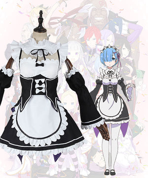 Re: Life In A Different World From Zero Rem Cosplay Costume