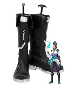 Valorant Sage Black Shoes Cosplay Boots
