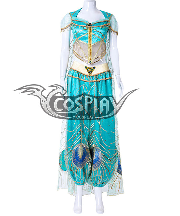 Disney 2019 ALADDIN Princess Jasmine Cosplay Costume