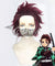 Demon Slayer: Kimetsu No Yaiba Kamado Tanjirou Red Brown Cosplay Wig
