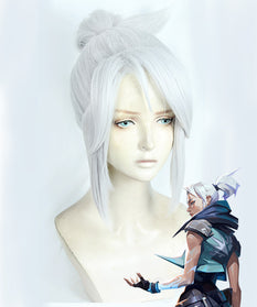 Valorant Jett White Cosplay Wig