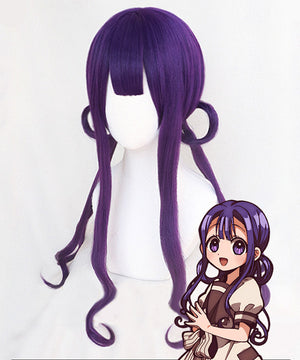 Jibaku Shounen Hanako-Kun Akane Aoi Purple Cosplay Wig