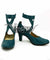 Sailor Moon Michiru Kaiou Deep Green Cosplay Shoes