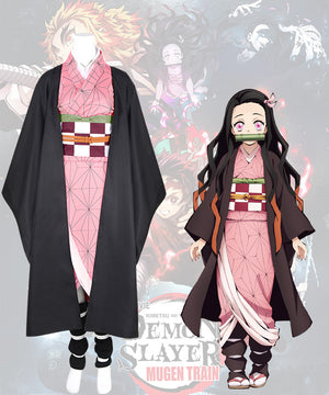 Demon Slayer: Kimetsu No Yaiba Nezuko Kamado Cosplay Costume