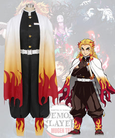 Demon Slayer: Kimetsu No Yaiba Rengoku Kyoujurou Cosplay Costume