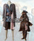 Pirates of the Caribbean: Dead Men Tell No Tales Captain Jack Sparrow Cosplay Costume -Including Wig and Not Boots