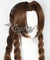 Final Fantasy VII remake FF7 Aerith Gainsborough Aeris Brown Cosplay Wig