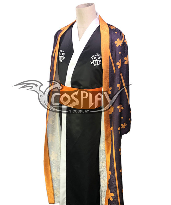 One Piece Wano Country Trafalgar D Water Law Cosplay Costume