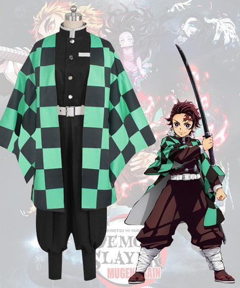 Demon Slayer: Kimetsu No Yaiba Tanjirou Kamado Animation Cosplay Costume